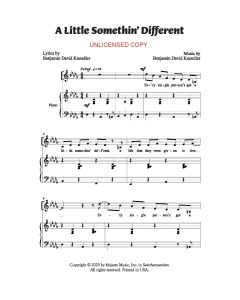 A Little Somethin' Different - Children's Choral (PDF download)