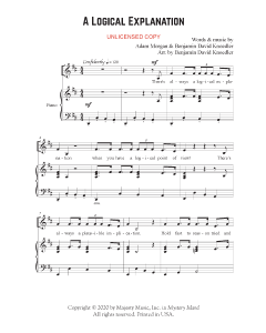 A Logical Explanation - Children's Choral (PDF download)