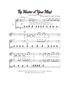 The Master of Your Mind - Children's Choral (PDF download)