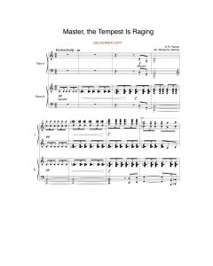 Master, the Tempest Is Raging - Piano Duo (PDF download)