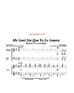 Me amo sin que o le amara - Before I Loved Him (PDF download)