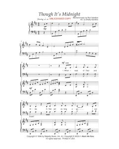 Though It's Midnight - SATB Piano/Vocal (PDF download)