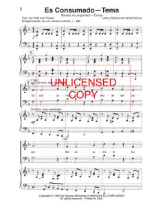 Es consumado - tema (Mission Accomplished - Theme)