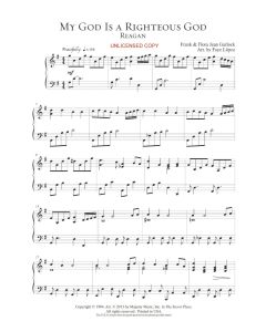 My God Is a Righteous God - Faye Lopez Piano Solo (PDF download)