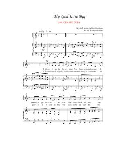 My God Is So Big - Children's Choral (PDF download)