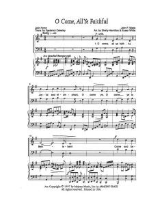 O Come, All Ye Faithful - Piano Vocal (PDF download)