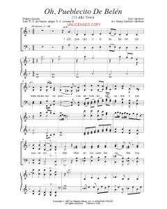 Oh, pueblecito de Belén - O Little Town (PDF download)