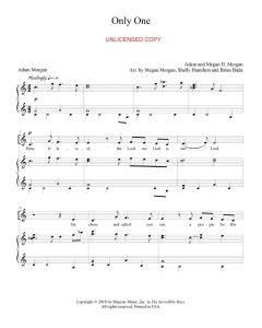 Only One Piano/Vocal (PDF download)