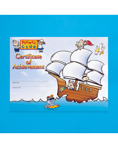 PeeWee Club Award - Ship Certificate