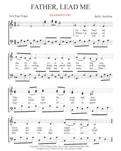 Father, Lead Me - Children's Choral (PDF download)