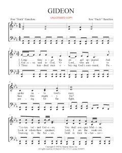 Gideon - Children's Choral (PDF download)