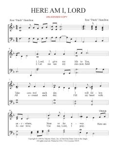 Here Am I, Lord - Children's Choral Patch Praises (PDF download)