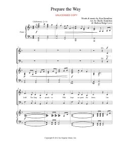 Prepare the Way - Piano/Vocal (PDF download)
