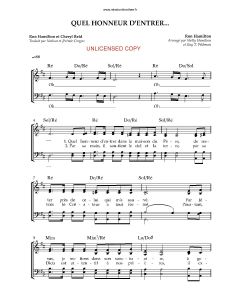 Quel honneur d'entrer_chœur (Bow the Knee) - French Hymn Style (PDF download)