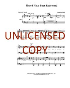 Since I Have Been Redeemed - Vocal Piano (PDF download)