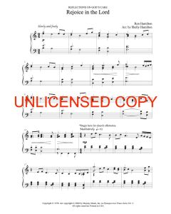 Rejoice in the Lord Solo Piano (PDF download)