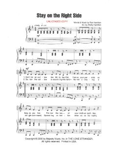 Stay on the Right Side - Children's Choral (PDF download)