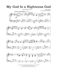 My God Is a Righteous God - James Koerts Piano Solo (PDF download)