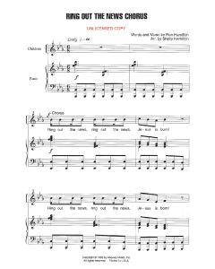 Ring Out the News Chorus - Children's Choral (PDF download)