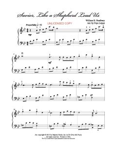 Savior, Like A Shepherd Lead Us - Faye Lopez Piano Solo (PDF download)
