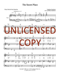 The Secret Place Piano/Vocal (PDF download)