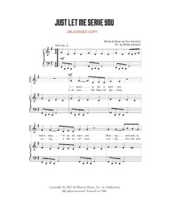 Just Let Me Serve You - Children's Choral (PDF download)