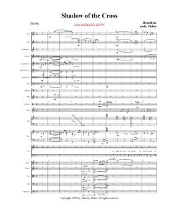 Shadow of the Cross Orchestration (PDF download)