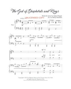 The God of Shepherds and Kings - Piano Vocal (PDF download)
