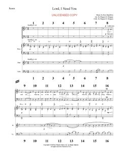 Lord, I Need You Orchestration -Simply Majesty Version (PDF download)