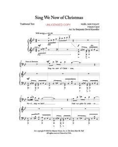 Sing We Now of Christmas - Piano/Vocal (PDF download)