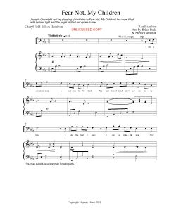 Fear Not My Children - Vocal Solo (PDF download)