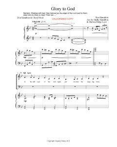 Glory to God - Piano Vocal (PDF download)