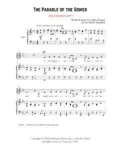 The Parable of the Sower - Children's Choral (PDF download)