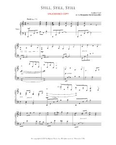 Still, Still, Still - Benjamin David Knoedler Piano Solo (PDF download)