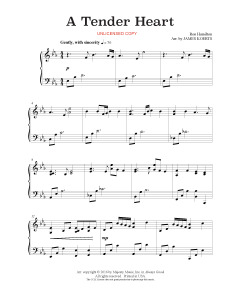 A Tender Heart - James Koerts Piano Solo (PDF download)