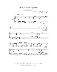 Thankful You're My Family - Children's Choral (PDF download)