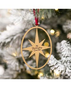 Christmas Ornament - The Greatest Story Ever Told - Metal