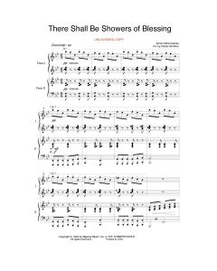 There Shall Be Showers of Blessing - Piano Duo (PDF download)