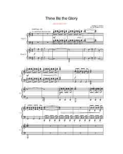 Thine Be the Glory - Piano Duo (PDF download)