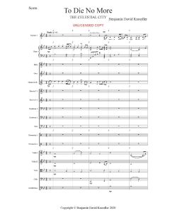 To Die No More Octavo Orchestration (PDF download)