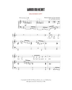 Warm My Heart - Children's Choral (PDF download)