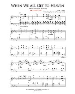 When We All Get to Heaven - Shelly Hamilton Piano Solo (PDF download)