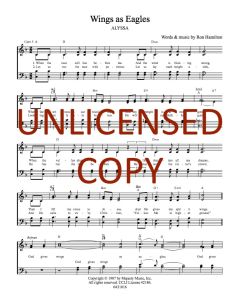 Wings as Eagles - Hymn Style (PDF download)
