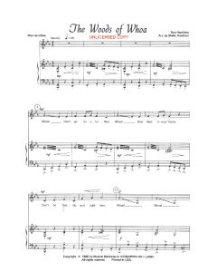 The Woods of Whoa - Children's Choral (PDF download)