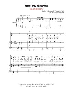 Not by Works - Children's Choral (PDF download)