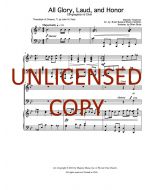 All Glory, Laud, and Honor Choral w/ Congregation (PDF download)