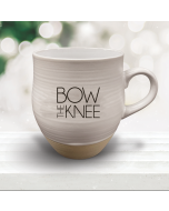 Ivory Stoneware Coffee Mug-Bow the Knee