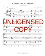 In God We Trust, In God Alone STB Trio (PDF download)