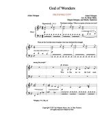 God of Wonders SAB Simply Majesty Version (PDF download)