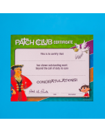 Patch Club General Certificate (Quantity: 1)